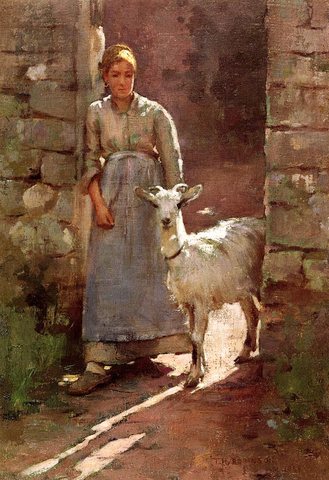 Girl with Goat