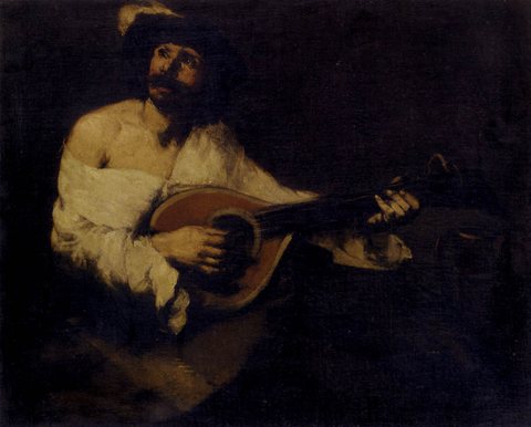 Theodule Augustin The Mandolin Player