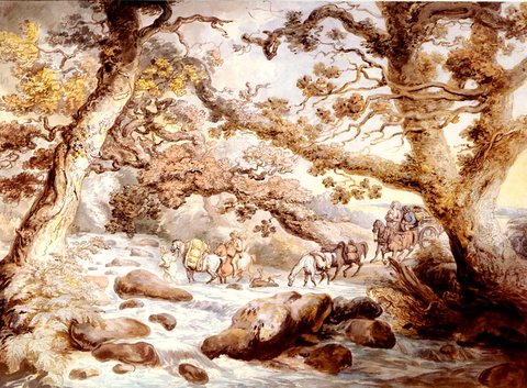 Fording The River Camel Cornwall