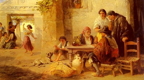 Topham Frank William Warwick Spanish Amusements