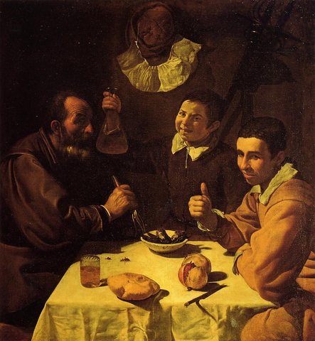 Diego Three Men at a Table aka Luncheon