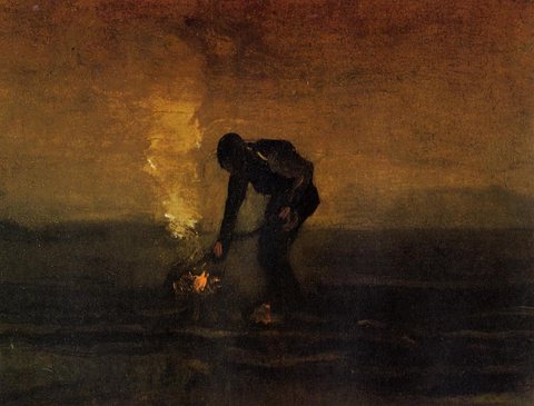 Van Gogh Vincent Peasant Burning Weeds