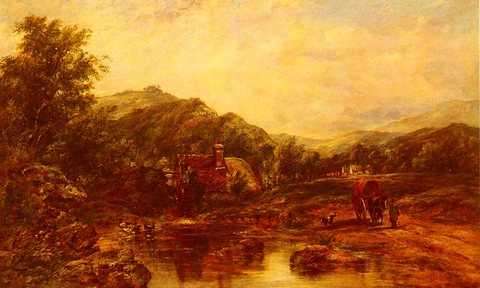 Frederick Waters A Mill Stream Among The Hills