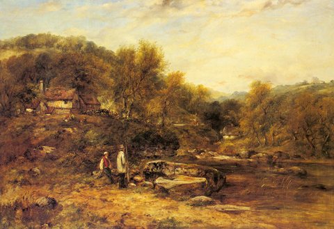 Frederick William Anglers By A Stream