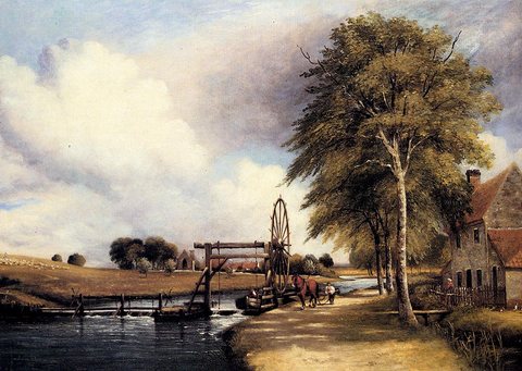 Frederick William The Lock At Santon On The Little Ouse In Norfolk