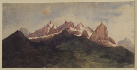 Watts George Frederick Alpine landscape