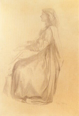 Watts George Frederick Ellen Terry At The Piano