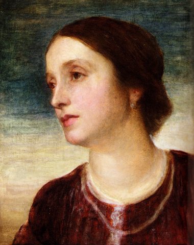 Watts George Frederick Portrait Of The Countess Somers