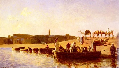 Weeks Edwin Lord At The River Crossing