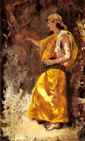 Weeks Edwin Lord Standing Arab Woman