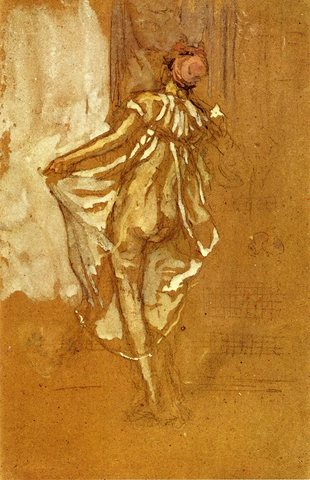 Whistler A Dancing Woman in a Pink Robe Seen from the Back