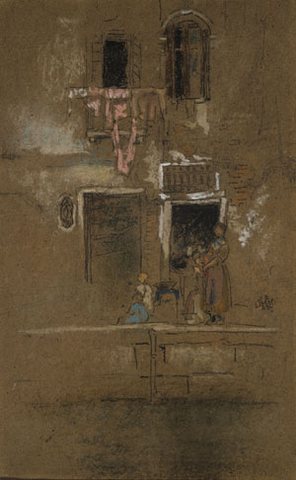 Whistler James Abbott Mc Neill Note In Pink And Brown