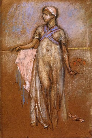 Whistler The Greek Slave Girl aka Variations in Violet and Rose