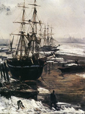 Whistler The Thames in Ice
