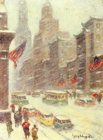 Guy Mid Town Storm