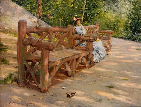 Park Bench aka An Idle Hour in the Park Central Park