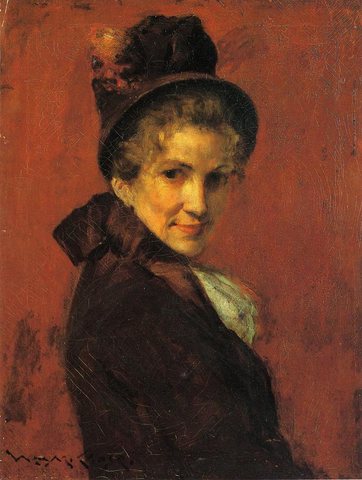 Portrait of a Woman (black bonnet)