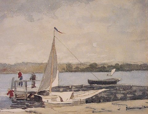 A Sloop at a Wharf Gloucester