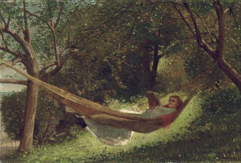Girl in a Hammock