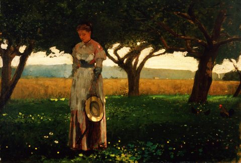 Girl in the Orchard