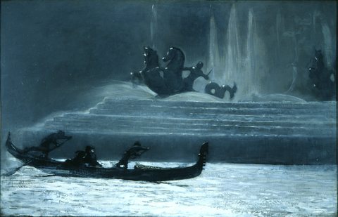 The Fountains at Night World-s Columbian Exposition