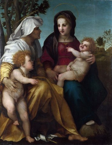 Andrea del Sarto, The Madonna and Child, Saint Elizabeth and the Baptist.jpg