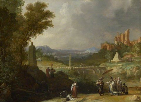 Bartholomeus Breenbergh (1598-1657) - The Finding of the Infant Moses by Pharaoh's Daughter - NG208 - National Gallery.jpg