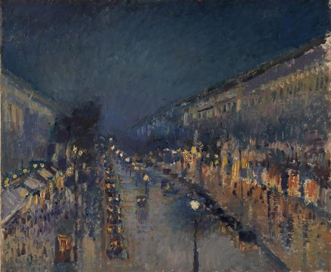 The Boulevard Montmartre at Night