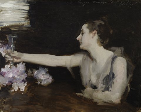 Madame Gautreau Drinking a Toast