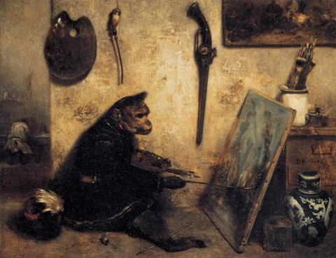 Alexandre Gabriel The Monkey Painter