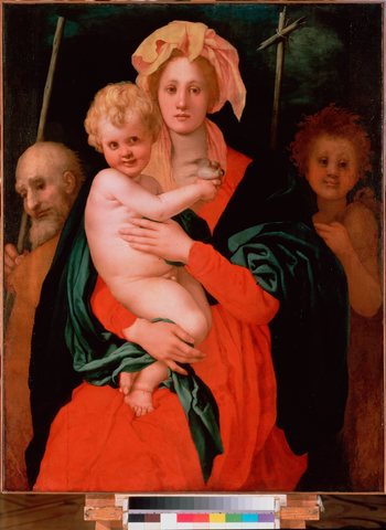 The Virgin and Child with St Joseph and John the Baptist