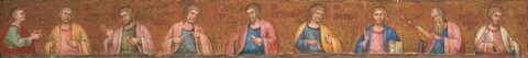Christ and Eight Apostles - Predella