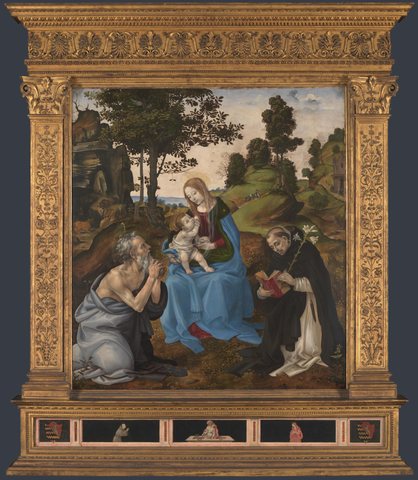 The Virgin and Child with Saints Jerome and Dominic