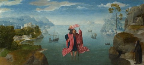 Saint Christopher carrying the Infant Christ