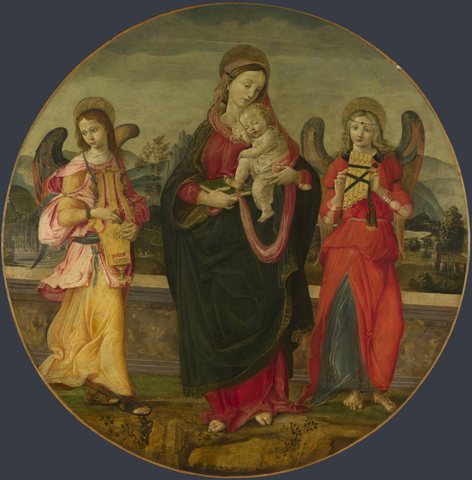 The Virgin and Child with Two Angels