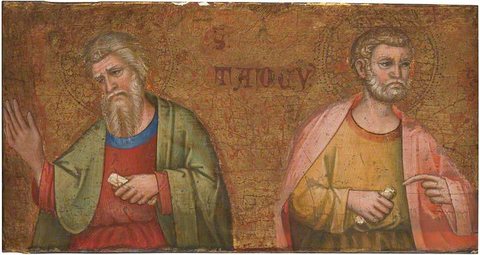 Dalmatian School - Two Apostles, Fragment of Predella - NG4250.7 - National Gallery.jpg