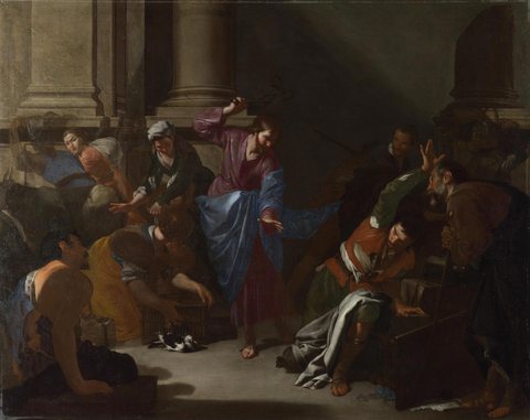 Christ driving the Traders from the Temple