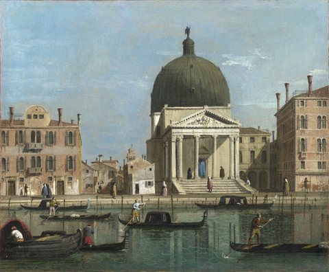 Canaletto (follower of) - Venice, S. Simeone Piccolo.jpg