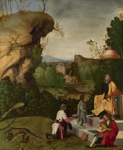 Giorgione (seguace) - Omaggio a un poeta.jpg