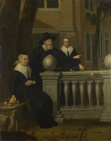 Portrait of an Elderly Man and Two Women