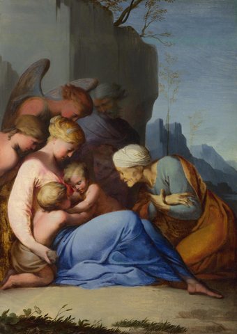 The Holy Family with Saints and Angels