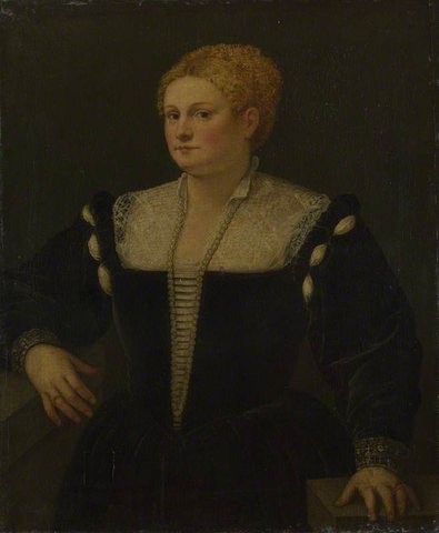 Titian (c.1488-1576) (follower of) - Portrait of a Woman (perhaps Pellegrina Morosini Capello) - NG2161 - National Gallery.jpg
