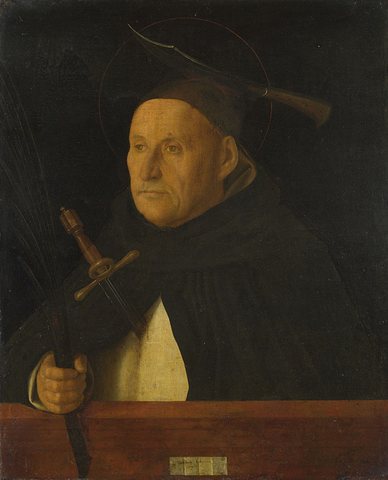 Bellini - A Dominican, with the Attributes of Saint Peter Martyr, about 1490-1500.jpg