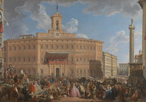 The Lottery in Piazza di Montecitorio