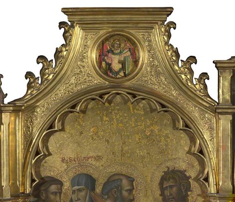 Giovanni dal Ponte (1385-c.1437) - Saint Michael, Roundel above Left Panel - NG580.6 - National Gallery.jpg