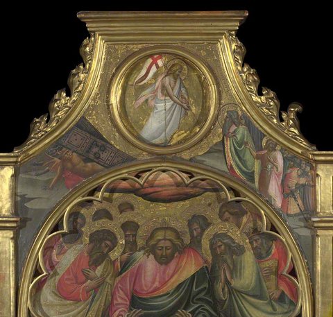 Giovanni dal Ponte (1385-c.1437) - The Descent into Limbo, Roundel above Centre Panel - NG580.7 - National Gallery.jpg
