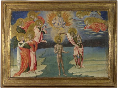 The Baptism of Christ: Predella Panel