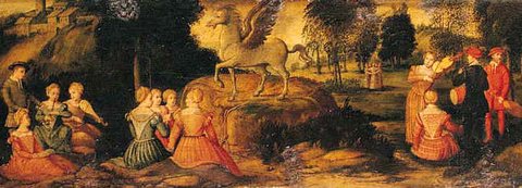 Romanino, Girolamo - Pegasus and the Muses - 1540s.jpeg