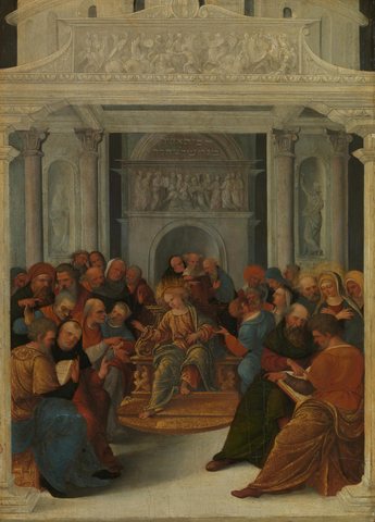 Christ disputing with the Doctors in the Temple