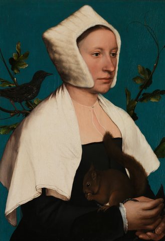 A Lady with a Squirrel and a Starling (Anne Lovell?)